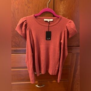 Joes Jeans Ribbed Slate Rose Sweater XS